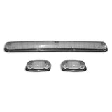 GMC & Chevy 07-14 3-Piece Cab Roof Light Kit Strobe LED White & Amber - Multiple Lens