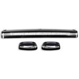 GMC & Chevy 07-14 3-Piece Cab Roof Light Kit Strobe LED White & Amber - Multiple Lens