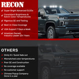 GMC & Chevy 20-25 (4th Gen) Heavy-Duty (3-Piece Set) Cab Roof Light Set 2-Way Front & Rear Facing Ultra High-Power White LEDs - (ATTN: This cab light kit replaces Factory/OEM installed cab roof lights) - Multiple Lens