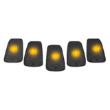 GMC & Chevy 88-02 Amber LED Cab Roof Light 5-Piece Set with Smoked Lens