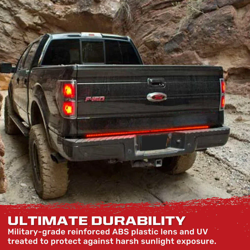 “Extreme” Tailgate Light Bar LED Scanning Amber Turn Signals, Brake & Reverse Lights - Multiple Sizes