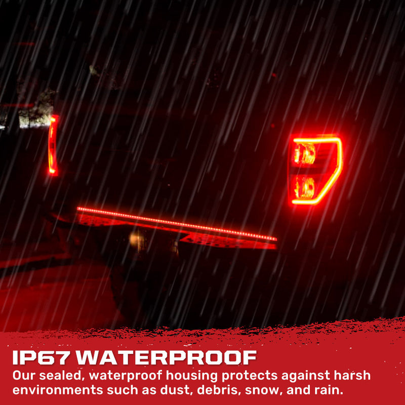 “Extreme” Tailgate Light Bar LED Scanning Amber Turn Signals, Brake & Reverse Lights - Multiple Sizes