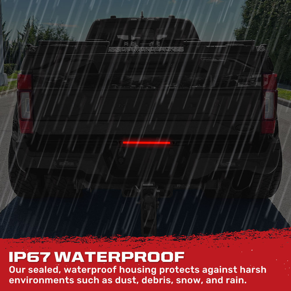 Ford Super Duty 17-25 Mini 15" LED Tailgate Light Bar OLED Red Running Lights - Multiple Options