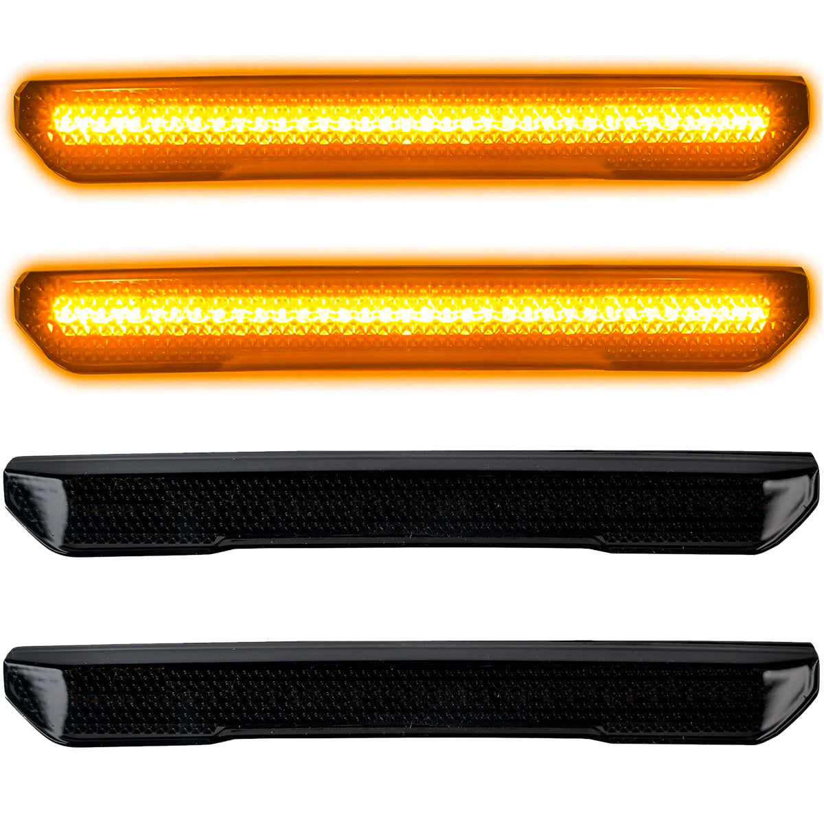 GMC 20-25 Sierra HD 2500/3500 (4th Gen) Fender Lenses (4-Piece Set) Ultra Bright LED Lights - Multiple Options