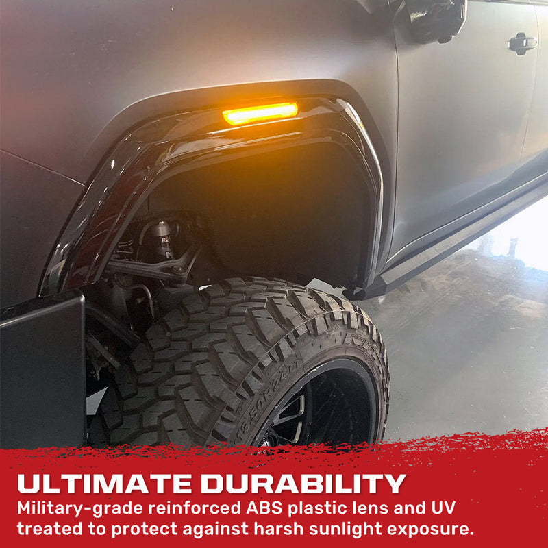 GMC 20-25 Sierra HD 2500/3500 (4th Gen) Fender Lenses (4-Piece Set) Ultra Bright LED Lights - Multiple Options
