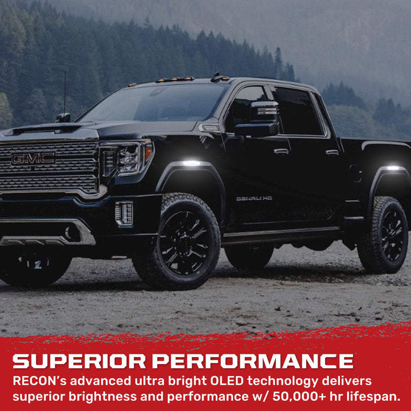 GMC 20-25 Sierra HD 2500/3500 (4th Gen) Fender Lenses (4-Piece Set) Ultra Bright LED Lights - Multiple Options