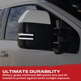 Ford 17-25 Super Duty White DRL LED Side Mirror Lenses - Multiple Lens