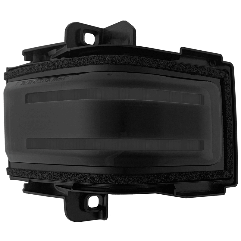 Ford 17-22 Super Duty Scanning LED Side Mirror Lenses - Smoked Lens