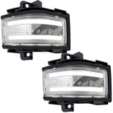 Ford 17-25 Super Duty White DRL LED Side Mirror Lenses - Multiple Lens