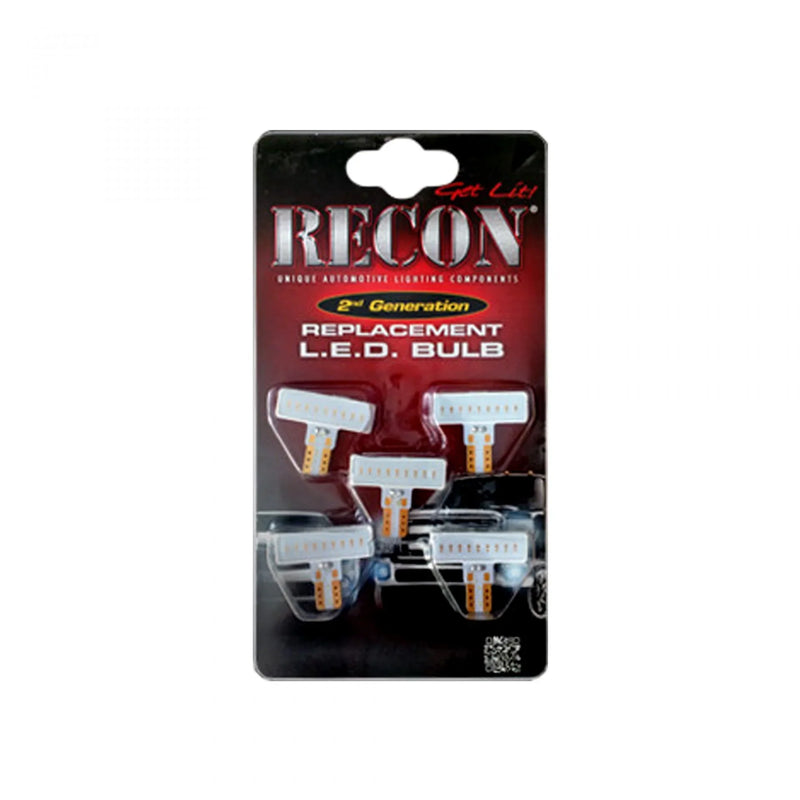 Ford Super Duty 99-16 3-Watt Cab Light Bulbs LED in White or Amber - 5 Piece Kit