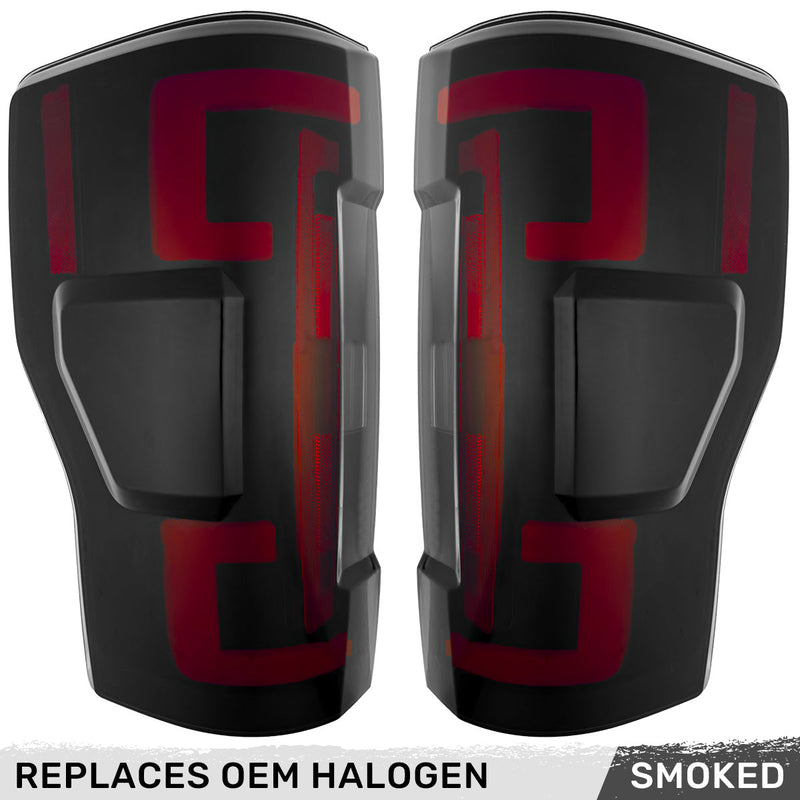 Ford Super Duty 17-19 Ultra Bright OLED Tail Lights (Replaces Factory/OEM Halogen) - Multiple Lens