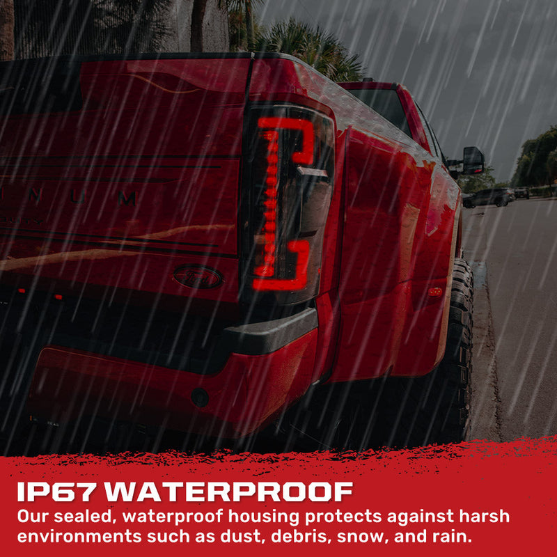 Ford Super Duty 17-19 Ultra Bright OLED Tail Lights (Replaces Factory/OEM Halogen) - Multiple Lens