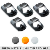 Ford Super Duty 17-25 5-Piece Cab Roof Light Set 2-Way Front & Rear Facing Ultra High-Power LEDs Multiple Lens & Colors - (ATTN: For models that DID NOT come with factory cab roof lights)