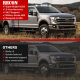 Ford Super Duty 17-25 5-Piece Cab Roof Light Set 2-Way Front & Rear Facing Ultra High-Power LEDs Multiple Lens & Colors - (ATTN: For models that DID NOT come with factory cab roof lights)