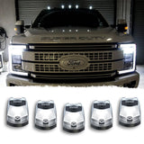Ford Super Duty 17-25 5-Piece Cab Roof Light Set 2-Way Front & Rear Facing Ultra High-Power LEDs Multiple Lens & Colors - (ATTN: For models that DID NOT come with factory cab roof lights)