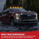Ford Super Duty 17-25 5-Piece Cab Roof Light Set 2-Way Front & Rear Facing Ultra High-Power LEDs Multiple Lens & Colors - (ATTN: For models that DID NOT come with factory cab roof lights)