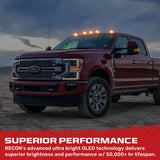 Ford Super Duty 17-25 5-Piece Cab Roof Light Set 2-Way Front & Rear Facing Ultra High-Power LEDs Multiple Lens & Colors - (ATTN: For models that DID NOT come with factory cab roof lights)
