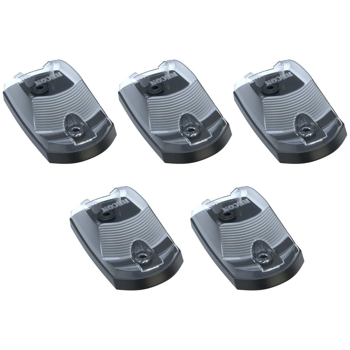 Ford Super Duty 17-25 5-Piece Cab Roof Light Set 2-Way Front & Rear Facing Ultra High-Power LEDs Multiple Lens & Colors - (ATTN: For models that DID NOT come with factory cab roof lights)