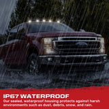 Ford Super Duty 17-22 5-PC Cab Roof Light Set 2-Way Front & Rear Facing Ultra High-Power LEDs (Replaces Factory/OEM Cab Lights Only) - Multiple Options