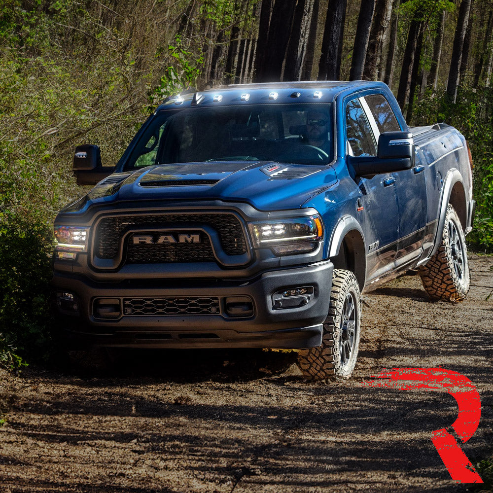 Dodge RAM HD 2500/3500 19-25 5 Piece Cab Roof Light Set 2-Way Front & Rear Facing Ultra High-Power LEDs Multiple Lens & Colors