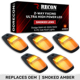 Dodge RAM HD 2500/3500 19-25 5 Piece Cab Roof Light Set 2-Way Front & Rear Facing Ultra High-Power LEDs Multiple Lens & Colors