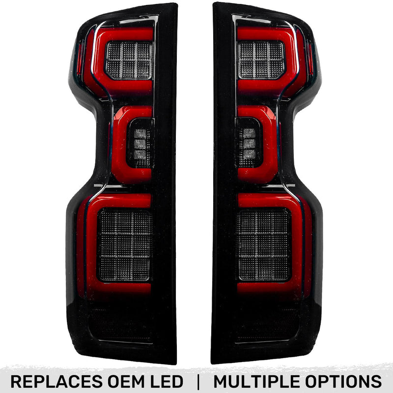 Chevy Silverado 1500 19-25 Ultra Bright OLED Tail Lights (Replaces Factory/OEM LED Tail Lights Only) - Multiple Lens