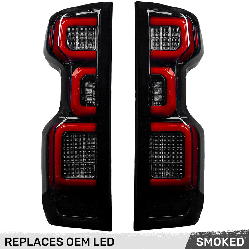 Chevy Silverado 1500 19-25 Ultra Bright OLED Tail Lights (Replaces Factory/OEM LED Tail Lights Only) - Multiple Lens