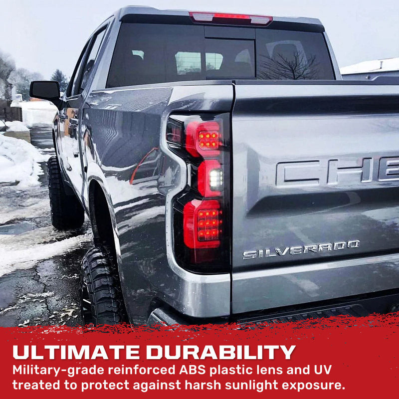 Chevy Silverado 1500 19-25 Ultra Bright OLED Tail Lights (Replaces Factory/OEM LED Tail Lights Only) - Multiple Lens