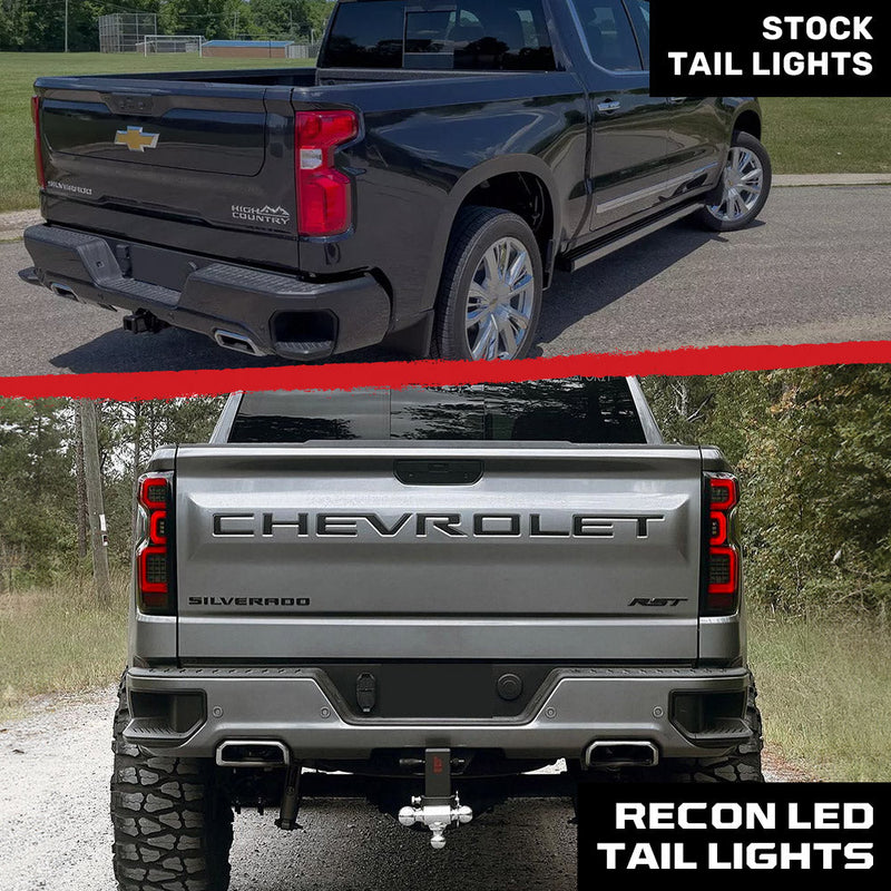 Chevy Silverado 1500 19-25 Ultra Bright OLED Tail Lights (Replaces Factory/OEM LED Tail Lights Only) - Multiple Lens