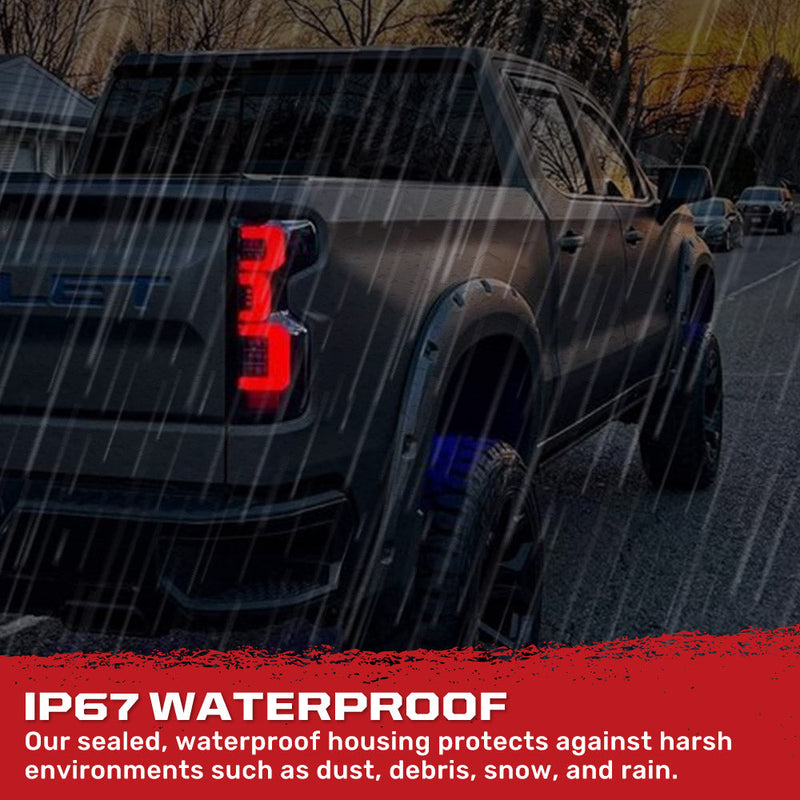 Chevy Silverado 1500 19-25 Ultra Bright OLED Tail Lights (Replaces Factory/OEM LED Tail Lights Only) - Multiple Lens