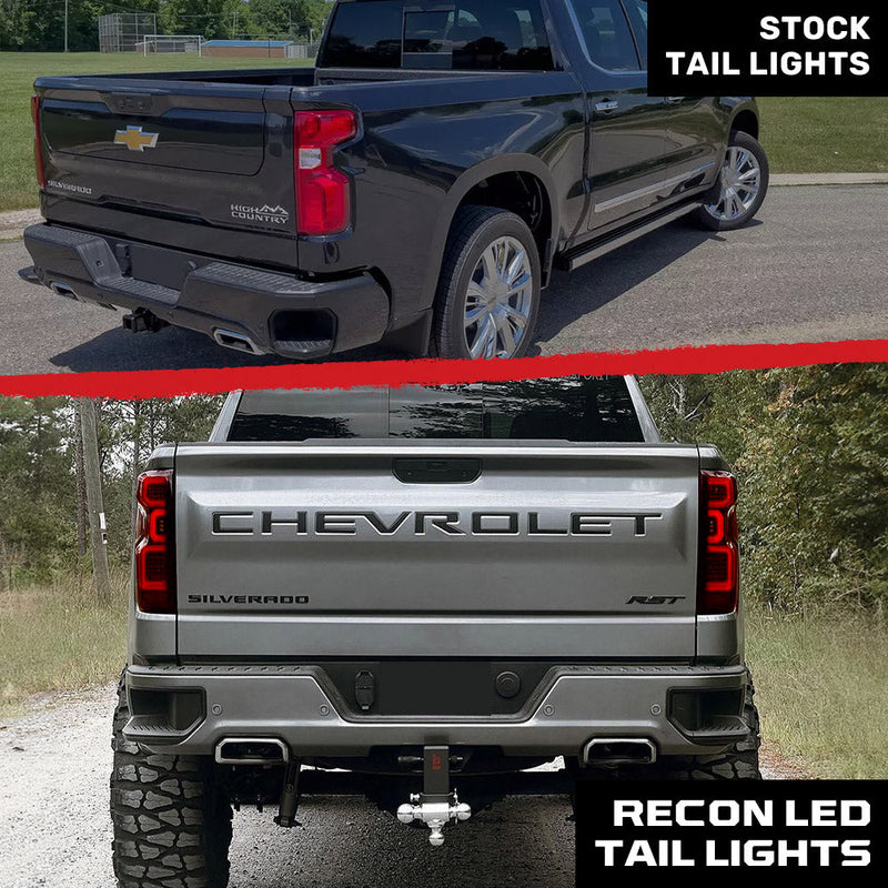 Chevy Silverado 1500 19-25 Ultra Bright OLED Tail Lights (Replaces Factory/OEM LED Tail Lights Only) - Multiple Lens