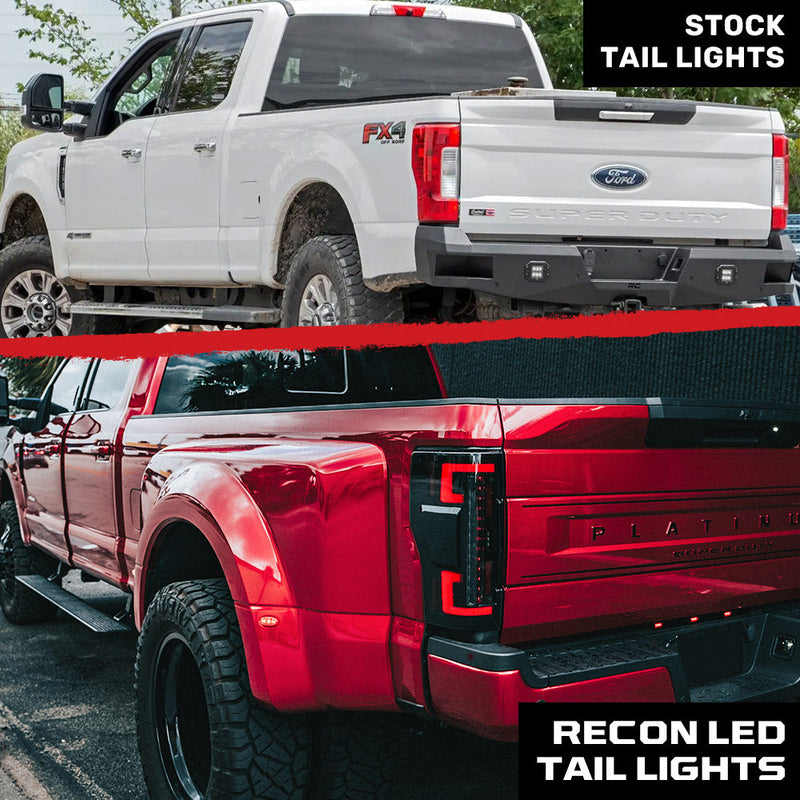 Ford Super Duty 17-19 Ultra Bright OLED Tail Lights (Replaces Factory/OEM Halogen) - Multiple Lens