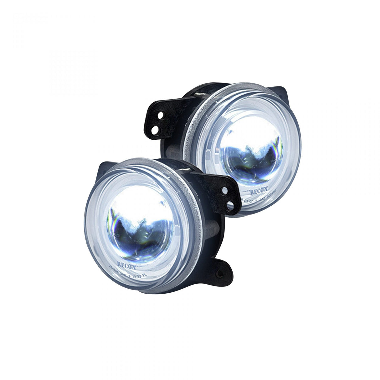 Jeep Wrangler 07-18 2-Piece Fog Lights Set in Smoked & Black