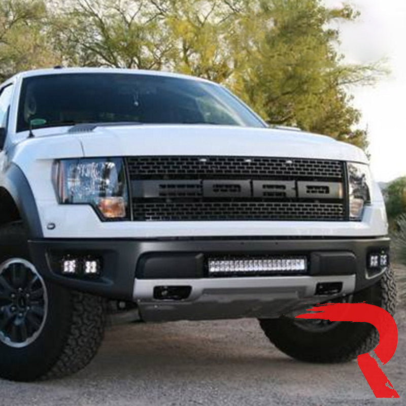 Ford SVT Raptor 10-14 Ultra Bright Dual Beam Spot & Flood LED Driving & Fog Lights 4-Pc Kit - White