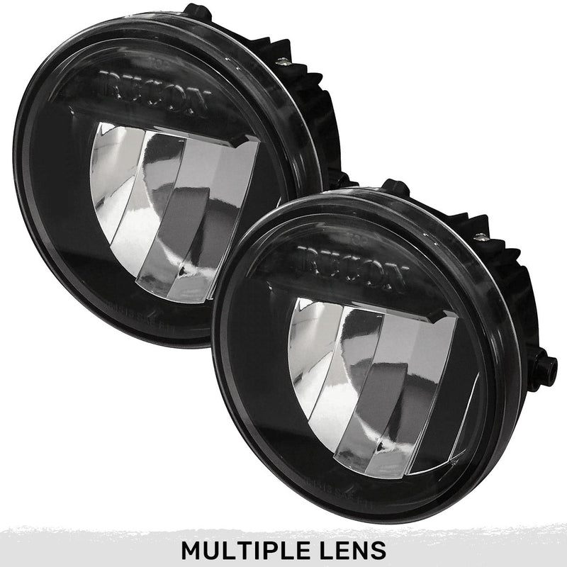 Ford F150 09-14 Ultra Bright White LED Fog Lights 2-Pc Kit (Replaces Factory Fog Lights) - Multiple Lens