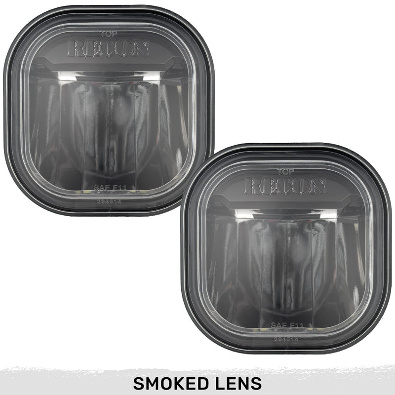 Ford Super Duty 11-16 Ultra Bright White LED Fog Lights 2-Pc Kit (Replaces Factory Fog Lights) - Multiple Lens