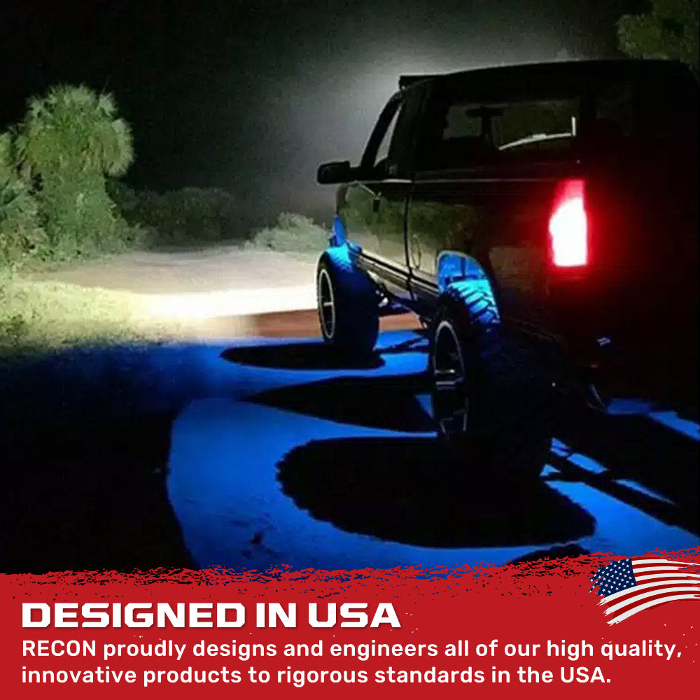 Universal 4-PC Ultra Bright CREE LED Underbody Rock Lights - Multiple Colors