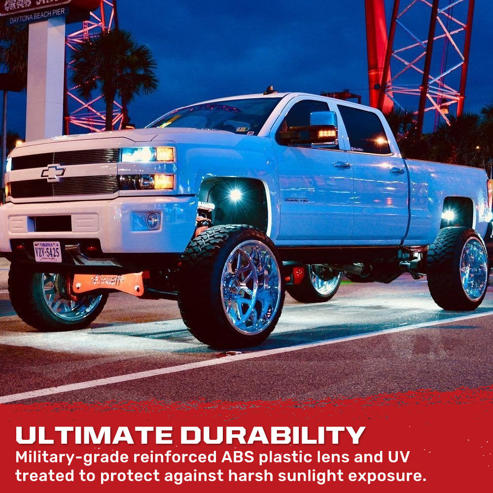 Universal 4-PC Ultra Bright CREE LED Underbody Rock Lights - Multiple Colors