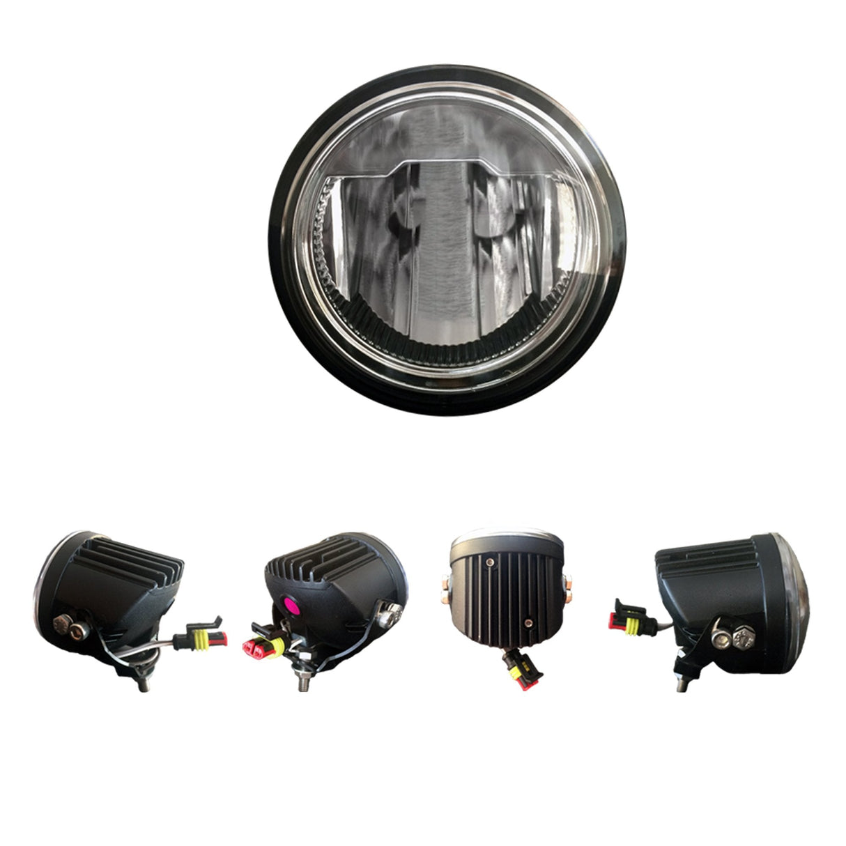4" Driving Light Kit LED w/ Complete Wiring Hardware & RECON Rock Guard