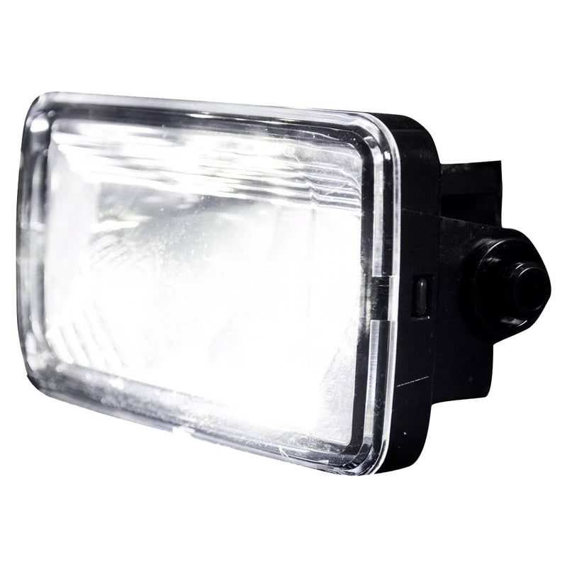 Ford F-150 15-20 (Excluding Raptor) Ultra Bright 2-Function White LED Fog Lights w/ Amber Turn Signals (Replaces Factory Fog Lights) - Smoked Black