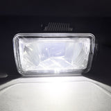 Ford F-150 15-20 (Excluding Raptor) Ultra Bright 2-Function White LED Fog Lights w/ Amber Turn Signals (Replaces Factory Fog Lights) - Smoked Black