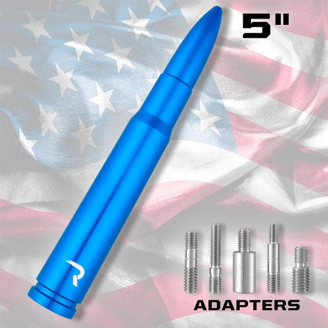 .50 Cal Bullet Antenna (Fits OEM Factory Threaded Antenna) Multiple Colors