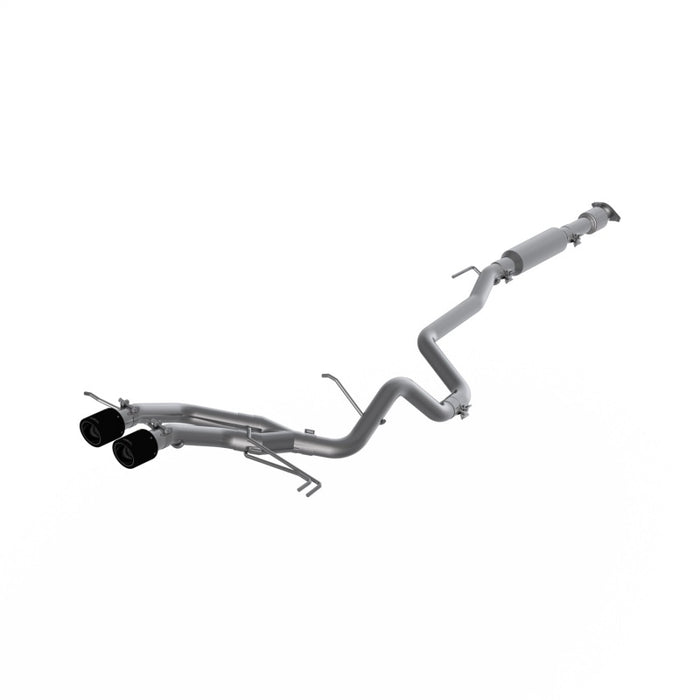 MBRP 13-18 Hyundai Veloster Turbo Dual Exit T409 Cat Back 2 1/2 pouces avec embouts en fibre de carbone