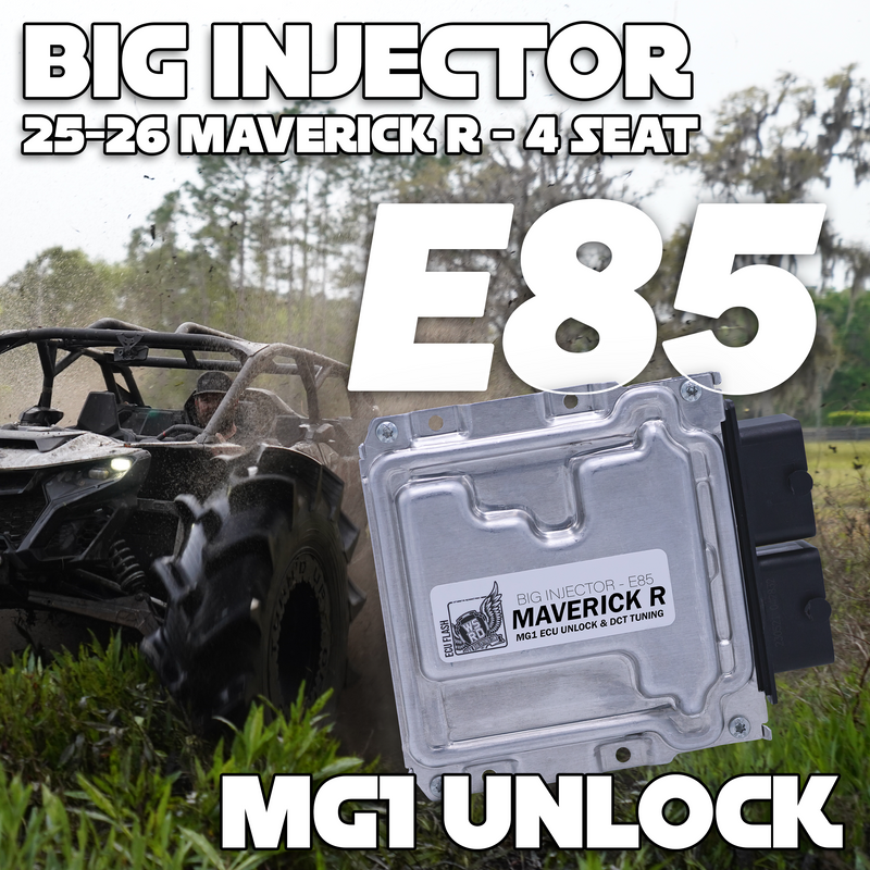 WSRD Big Injector MG1 ECU Unlock & DCT Transmission Tuning | 2025-2026 Maverick R - 4 Seat (274-355HP)