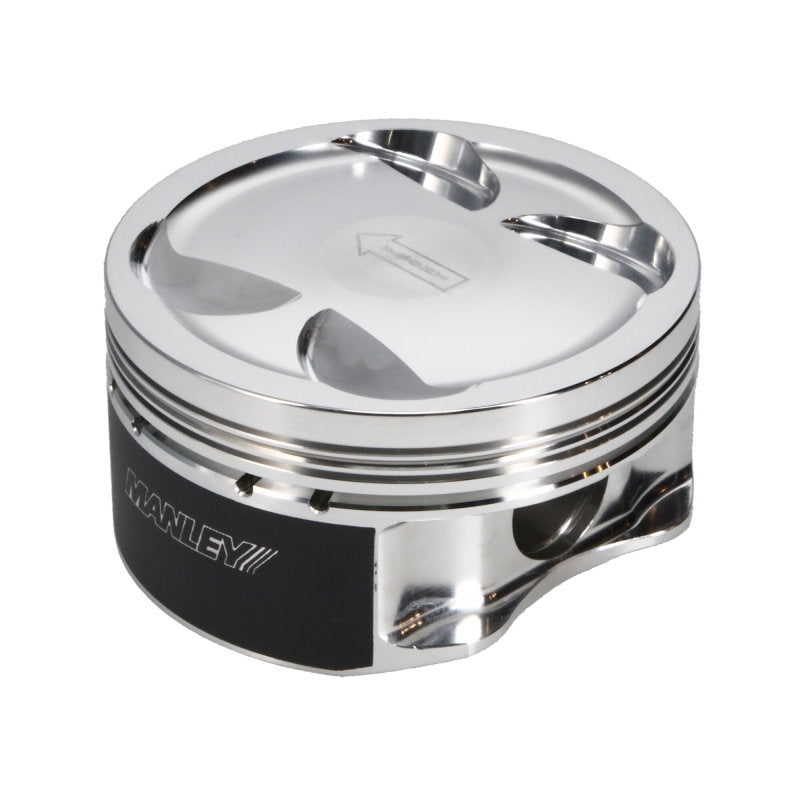 Jeu de pistons plats Manley 04+ Subaru WRX STi (EJ257) à course standard de 99,5 mm, alésage standard de 9,8:1 avec segments