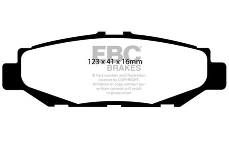 Plaquettes de frein arrière EBC 93-97 Lexus GS300 3.0 Yellowstuff