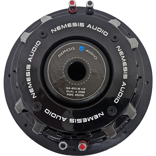 Nemesis Audio NA-8SLM v.2 8" 450W RMS Shallow Mount Subwoofer DVC 4-Ohm Nemesis Audio