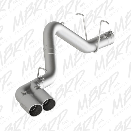 MBRP 11-15 Chevy/GMC 2500/3500 4in Filter Back Dual Outlet Single Side Alum Exhaust System