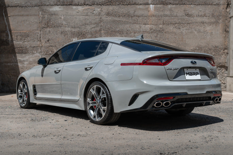 MBRP 2018+ Kia Stinger 3.3L RWD/AWD 2.5in Cat Back Double sortie arrière sans embouts