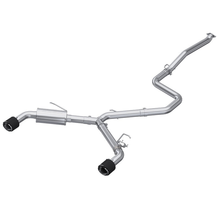 MBRP 22-23 Hyundai Elantra N 2.0L Turbo T304 5 pouces OD CF Tips Double sortie 3 pouces Cat Back Exhaust